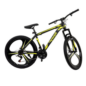 Bicicleta de montaña Bywell rodada 26 de 21 velocidades acero al carbono - Amarillo
