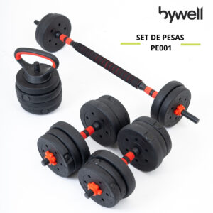 Set de Mancuernas Bywell Multifuncional y Ajustables - 20 KG