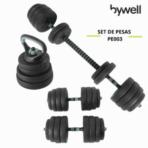 Set de Mancuernas Bywell Multifuncional y Ajustables - 40 KG