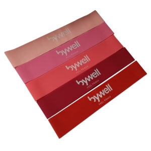 Bandas De Resistencia Bywell Para Entrenamiento Yoga Fitness - Rosa