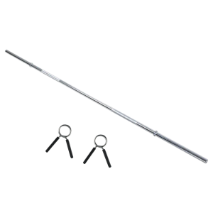 Barra Recta 25mm 120cm Bywell Con Seguros Para Ejercicio — Musculación | Bywell