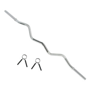 Barra Z Curva Bywell 25mm Con Seguros Gym 120cm