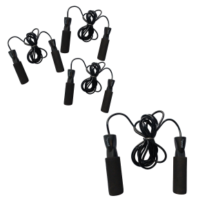 Pack 4pz Cuerda Para Saltar Bywell Con Antideslizantes Negro — ACCESORIO | Bywell