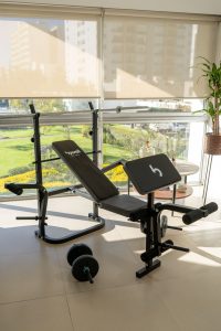 Banco Multiposiciones Gym Plegable Y Ajustable Bywell Pesas
