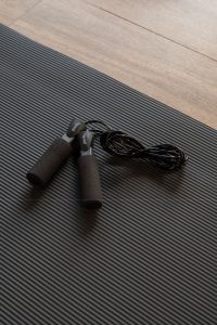 Pack 2pz Cuerda Para Saltar Bywell Con Antideslizantes Negro
