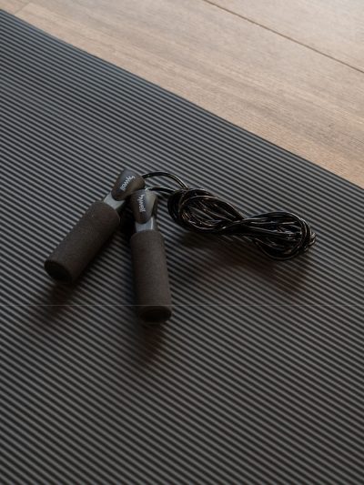 Pack 2pz Cuerda Para Saltar Bywell Con Antideslizantes Negro