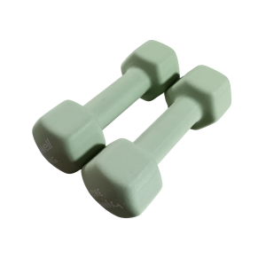 Par De Mancuernas Bywell 3kg de Neopreno VERDES — Equipamiento de fuerza | Bywell