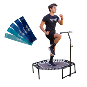 Trampolín Aeróbico + Bandas de Resistencia Bywell (5 niveles) — kits | Bywell