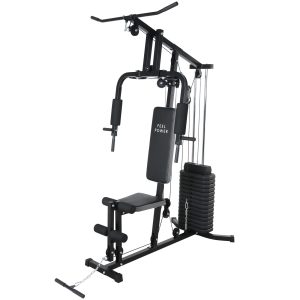 Estación Multifuncional de Gimnasio Bywell | Home Gym Completo con Banco Recto — Multigimnasios y Torres | Bywell