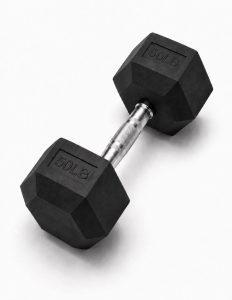 Mancuerna Hexagonal 50lb Bywell | Recubrimiento de Goma | Uso Profesional — Accesorios | Bywell