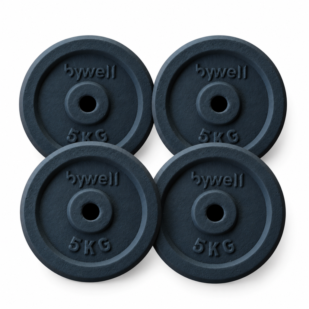 Disco de Peso Bywell 5kg Para Barra 1 Pulgada(25mm)